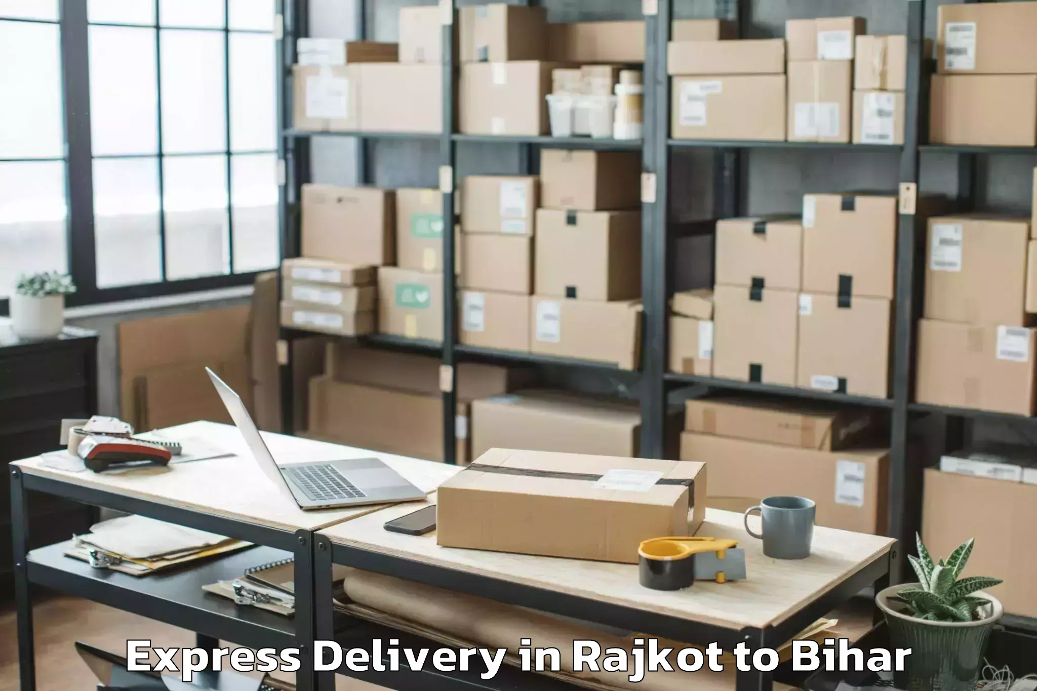 Book Rajkot to Bakhri Express Delivery